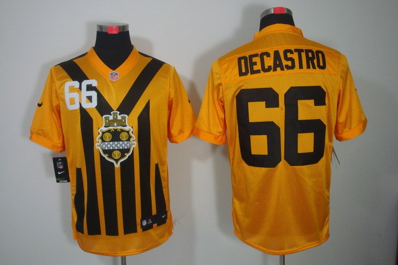 Men 2025 Pittsburgh Steelers #66 Decastro yellow Nike Limited NFL Jersey->pittsburgh steelers->NFL Jersey